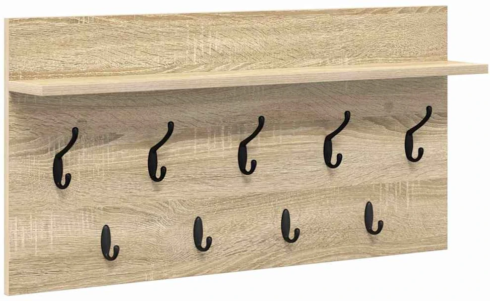 Prikabinamas paltas Sieninis Sonoma ąžuolas 80 x 40 x 12 cm