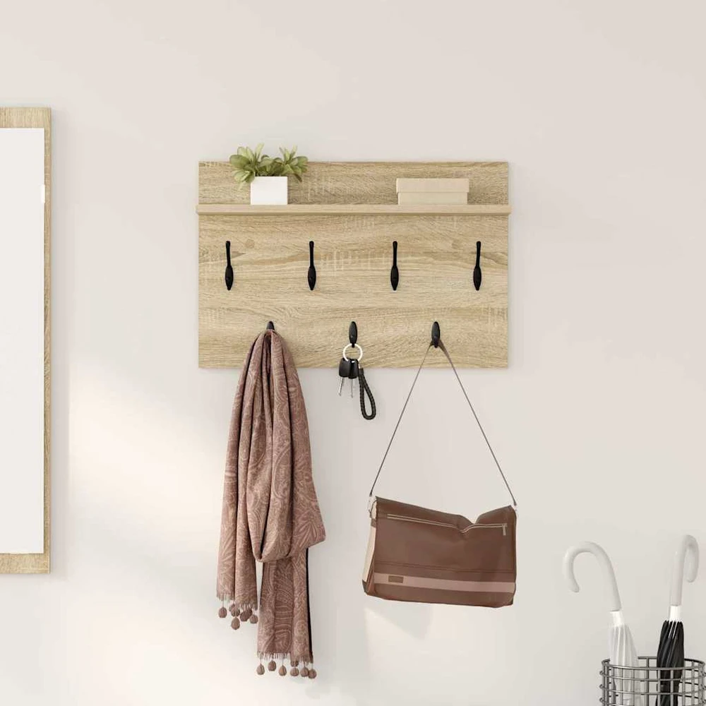 Prikabinamas paltas Sieninis Sonoma ąžuolas 80 x 40 x 12 cm