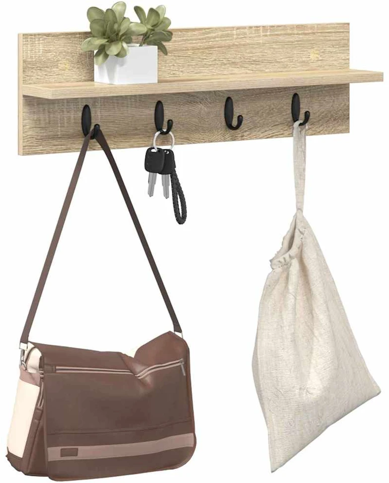 Prikabinamas paltas Sieninis Sonoma ąžuolas 60 x 10,5 x 18 cm