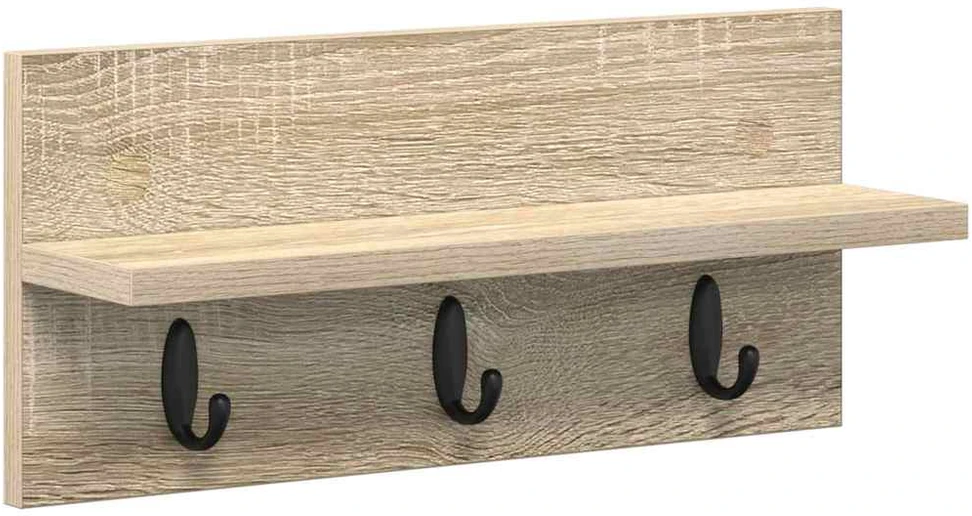 Prikabinamas paltas Sieninis Sonoma ąžuolas 40 x 10,5 x 18 cm
