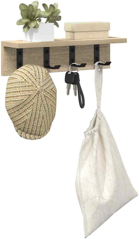 Prikabinamas paltas Sieninis Sonoma ąžuolas 40 x 10,5 x 10,5 cm