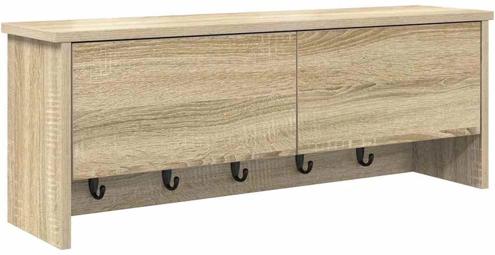Prikabinamas paltas Sieninis Sonoma ąžuolas 80 x 20 x 30 cm
