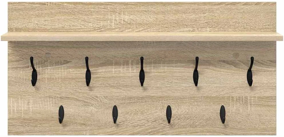 Prikabinamas paltas Sieninis Sonoma ąžuolas 80 x 40 x 12 cm