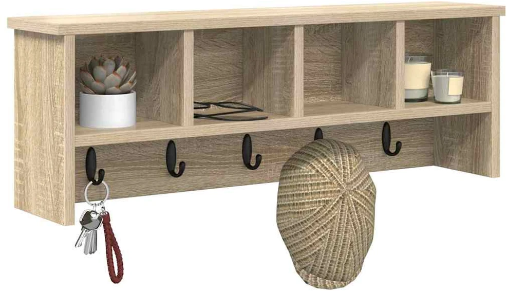 Prikabinamas paltas Sieninis Sonoma ąžuolas 75 x 16 x 26 cm