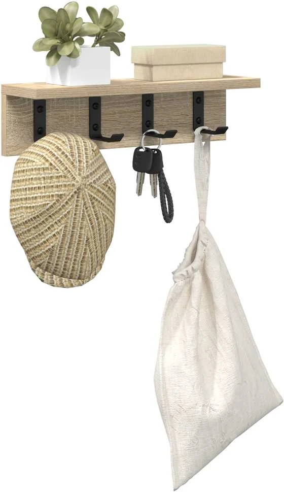 Prikabinamas paltas Sieninis Sonoma ąžuolas 40 x 10,5 x 10,5 cm