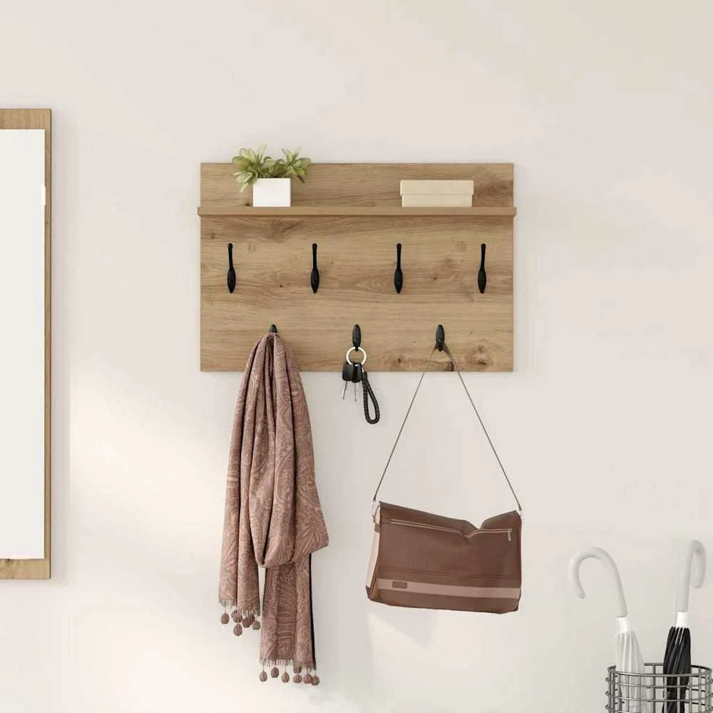 Prikabinamas paltas Sieninis Amatininkų ąžuolas 60 x 40 x 12 cm