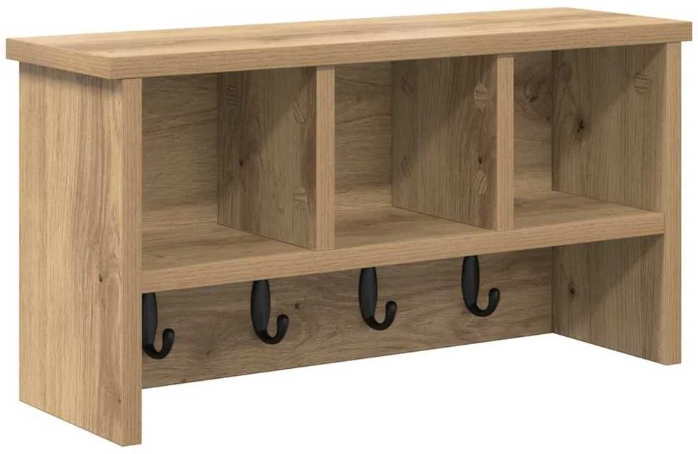 Prikabinamas paltas Sieninis Amatininkų ąžuolas 50 x 16 x 26 cm