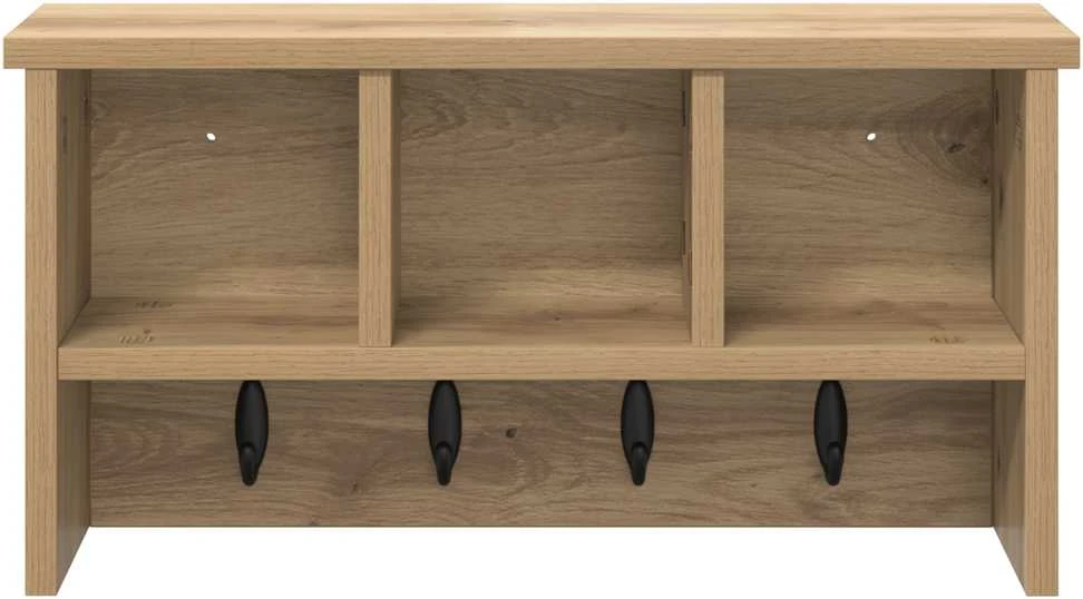 Prikabinamas paltas Sieninis Amatininkų ąžuolas 50 x 16 x 26 cm