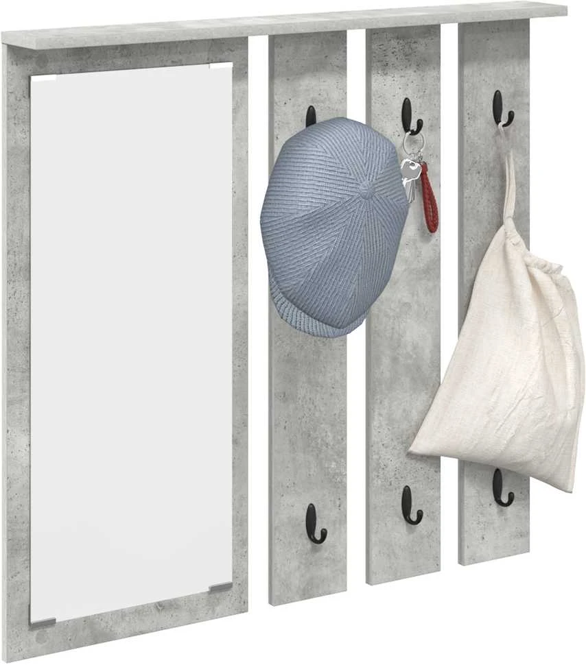 Prikabinamas paltas Sieninis Betono pilka 84 x 10 x 80 cm