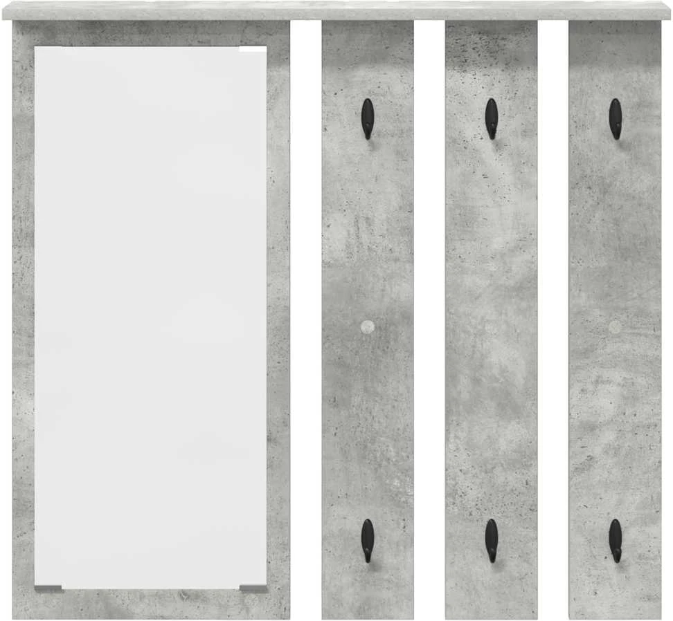 Prikabinamas paltas Sieninis Betono pilka 84 x 10 x 80 cm