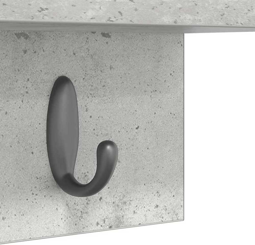 Prikabinamas paltas Sieninis Betono pilka 60 x 10,5 x 18 cm