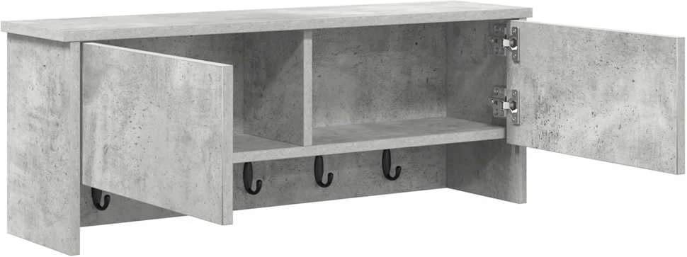 Prikabinamas paltas Sieninis Betono pilka 80 x 20 x 30 cm