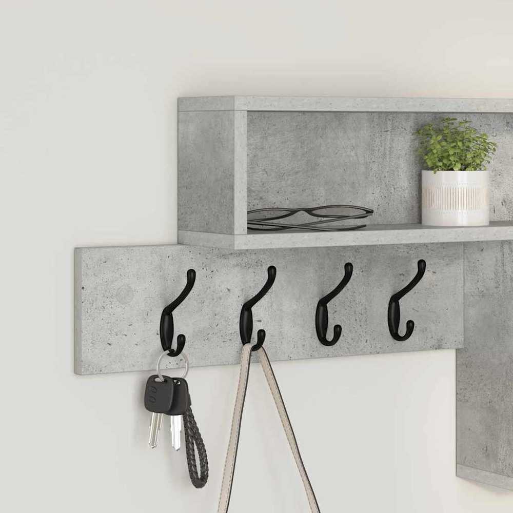 Prikabinamas paltas Sieninis Betono pilka 100 x 12 x 43,5 cm