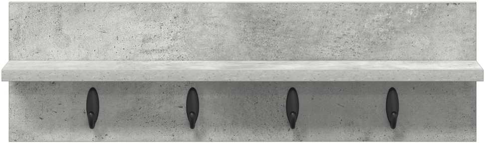 Prikabinamas paltas Sieninis Betono pilka 60 x 10,5 x 18 cm