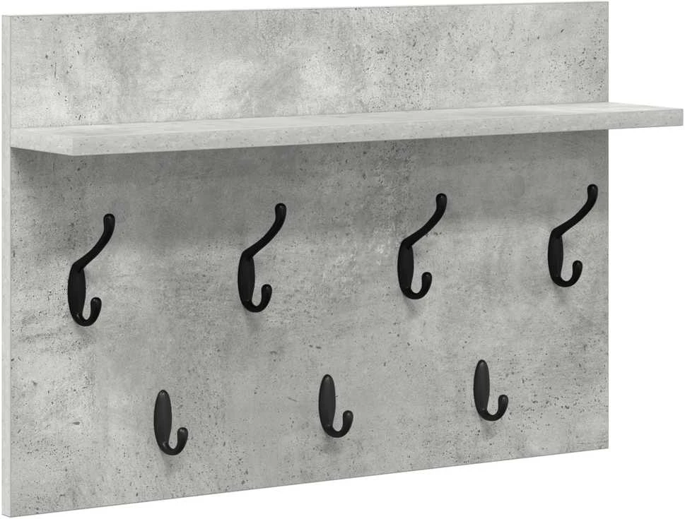Prikabinamas paltas Sieninis Betono pilka 60 x 40 x 12 cm