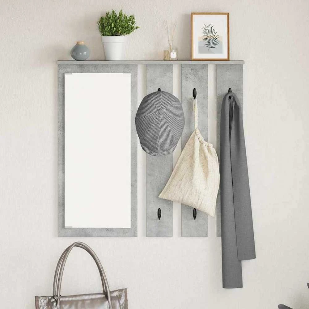 Prikabinamas paltas Sieninis Betono pilka 84 x 10 x 80 cm