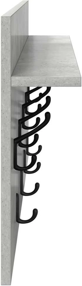 Prikabinamas paltas Sieninis Betono pilka 80 x 40 x 12 cm