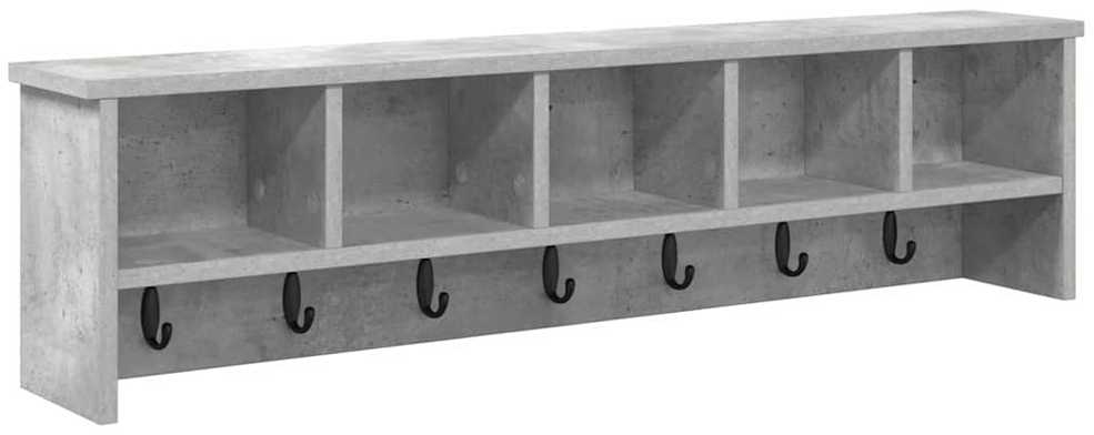 Prikabinamas paltas Sieninis Betono pilka 100 x 16 x 26 cm