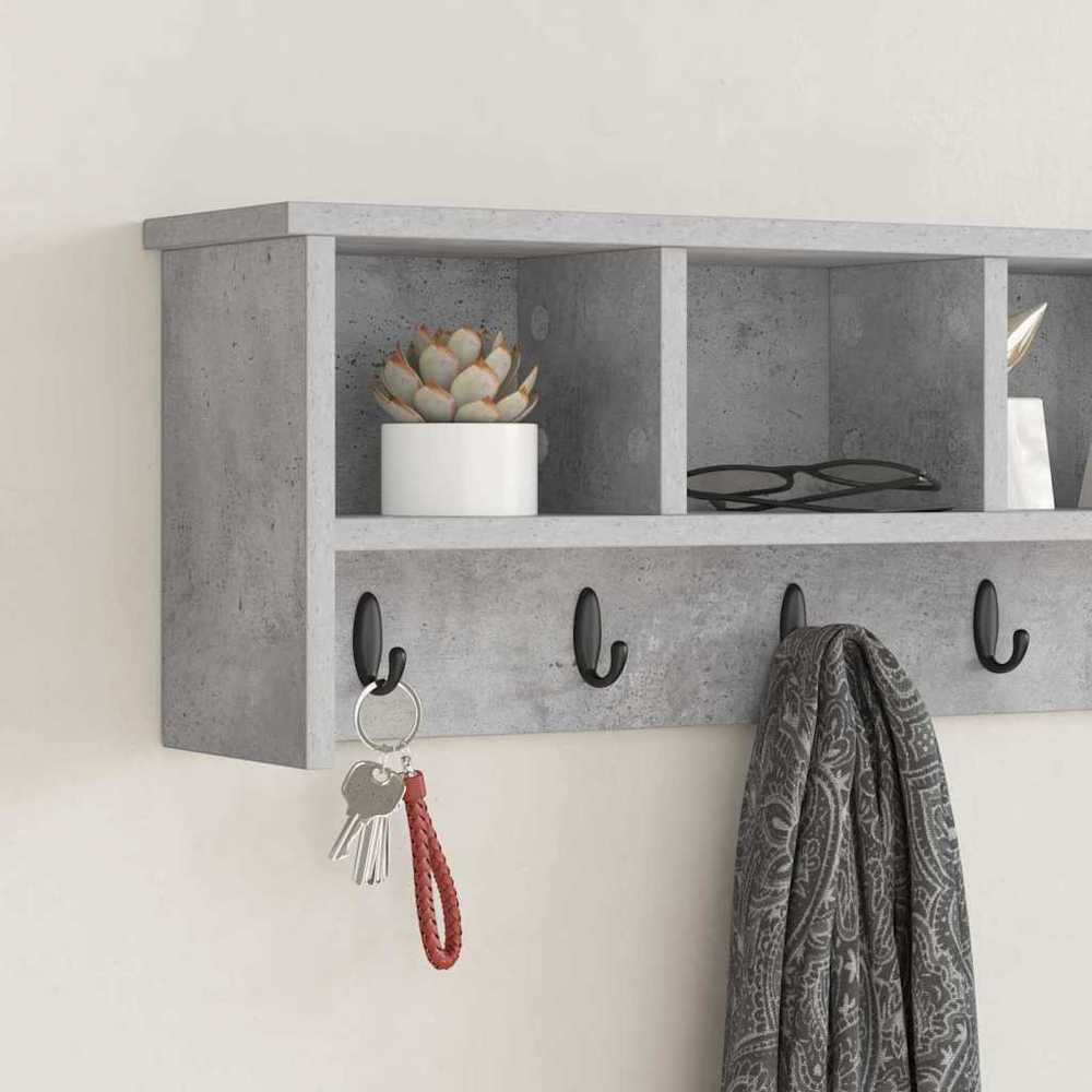 Prikabinamas paltas Sieninis Betono pilka 100 x 16 x 26 cm