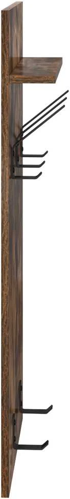 Prikabinamas paltas Sieninis Rūkyta ąžuolas 40 x 10 x 90 cm