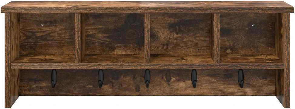 Prikabinamas paltas Sieninis Rūkyta ąžuolas 75 x 16 x 26 cm
