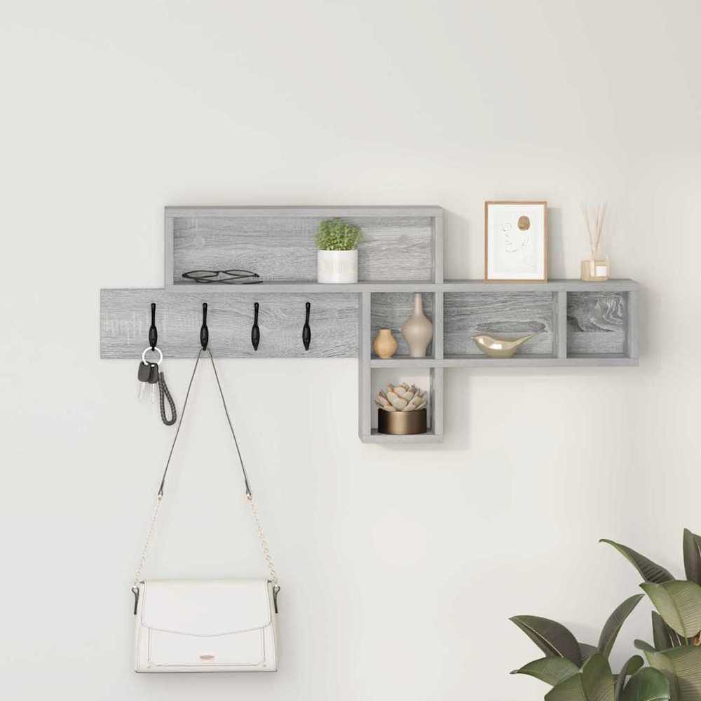 Prikabinamas paltas Sieninis Pilkas Sonoma 100 x 12 x 43,5 cm