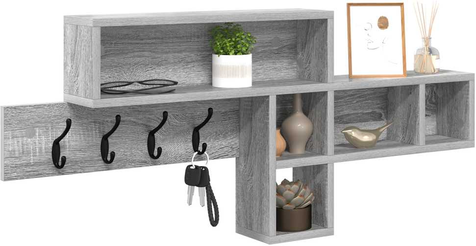 Prikabinamas paltas Sieninis Pilkas Sonoma 100 x 12 x 43,5 cm