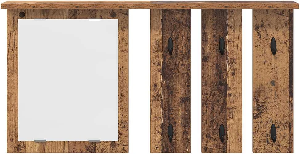 Prikabinamas paltas Sieninis Sena mediena 85 x 10 x 45 cm