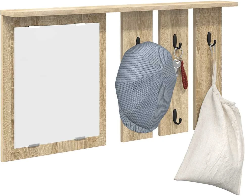 Prikabinamas paltas Sieninis Sonoma ąžuolas 85 x 10 x 45 cm