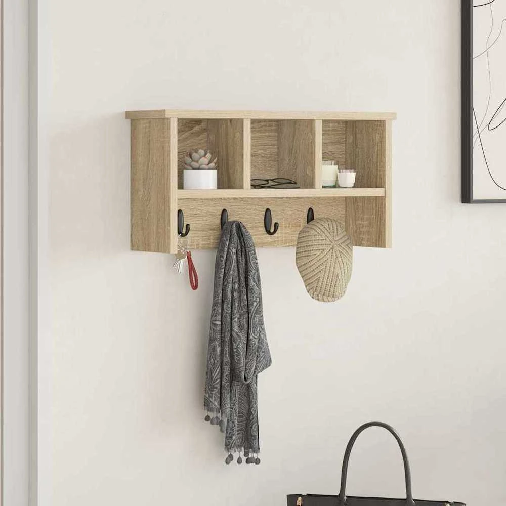 Prikabinamas paltas Sieninis Sonoma ąžuolas 50 x 16 x 26 cm