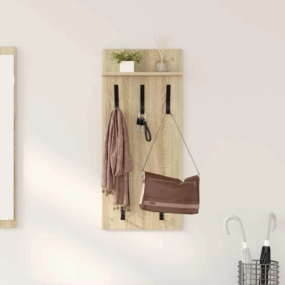 Prikabinamas paltas Sieninis Sonoma ąžuolas 40 x 10 x 90 cm