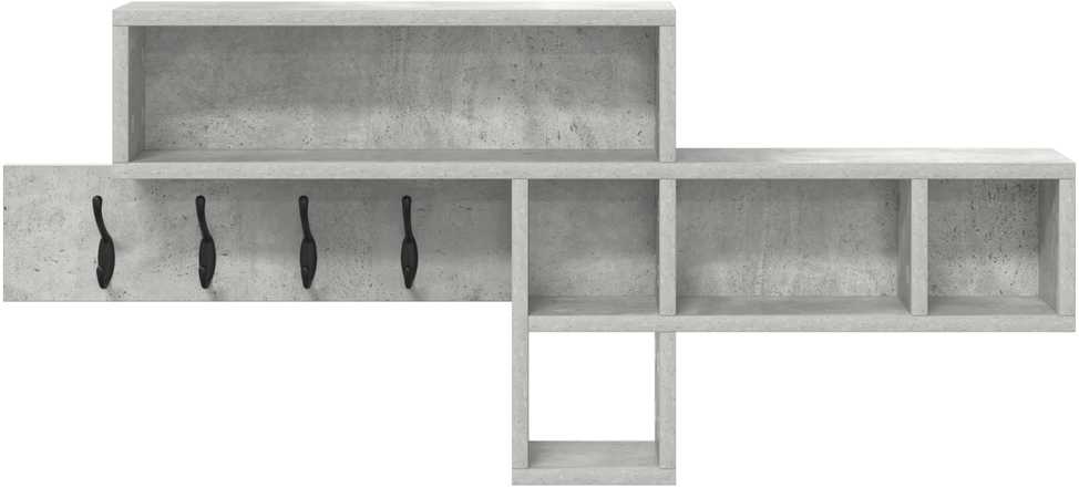 Prikabinamas paltas Sieninis Betono pilka 100 x 12 x 43,5 cm
