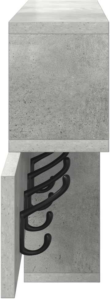 Prikabinamas paltas Sieninis Betono pilka 100 x 12 x 43,5 cm