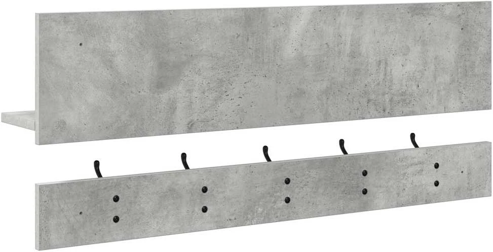 Prikabinamas paltas Sieninis Betono pilka 90 x 15 x 36 cm