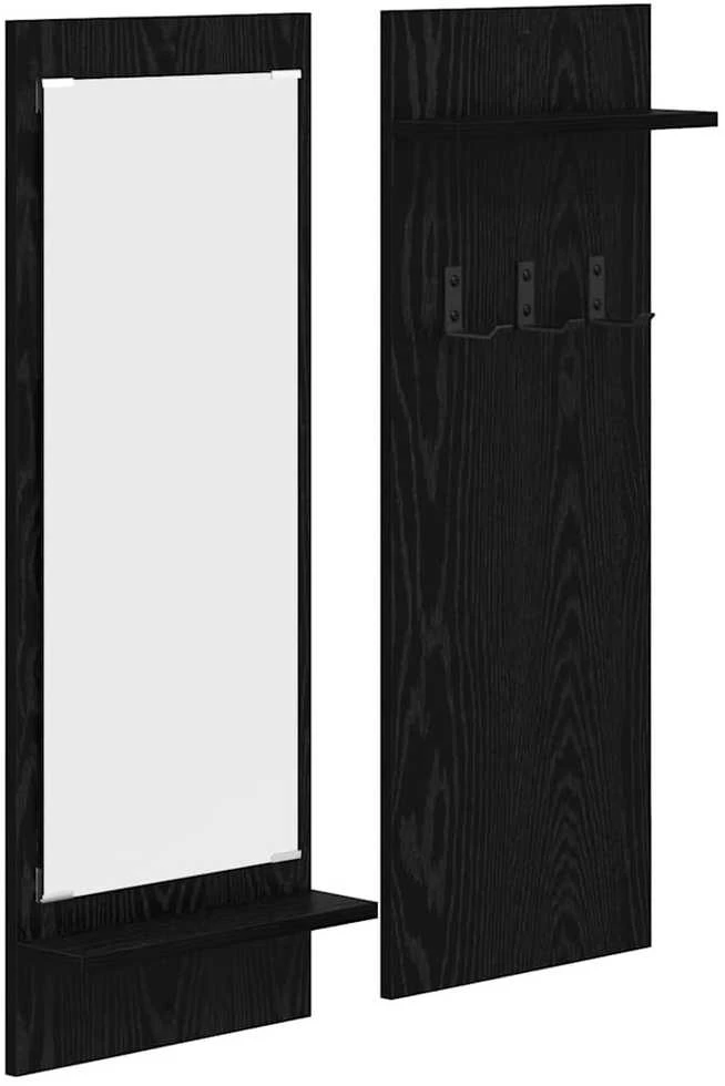 Prikabinamas paltas Sieninis Juodas ąžuolas 70 x 10 x 90 cm