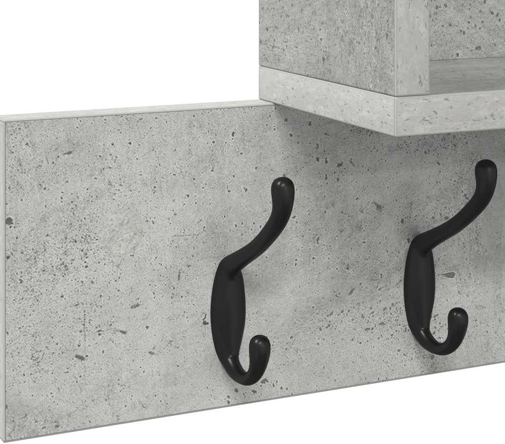 Prikabinamas paltas Sieninis Betono pilka 100 x 12 x 43,5 cm