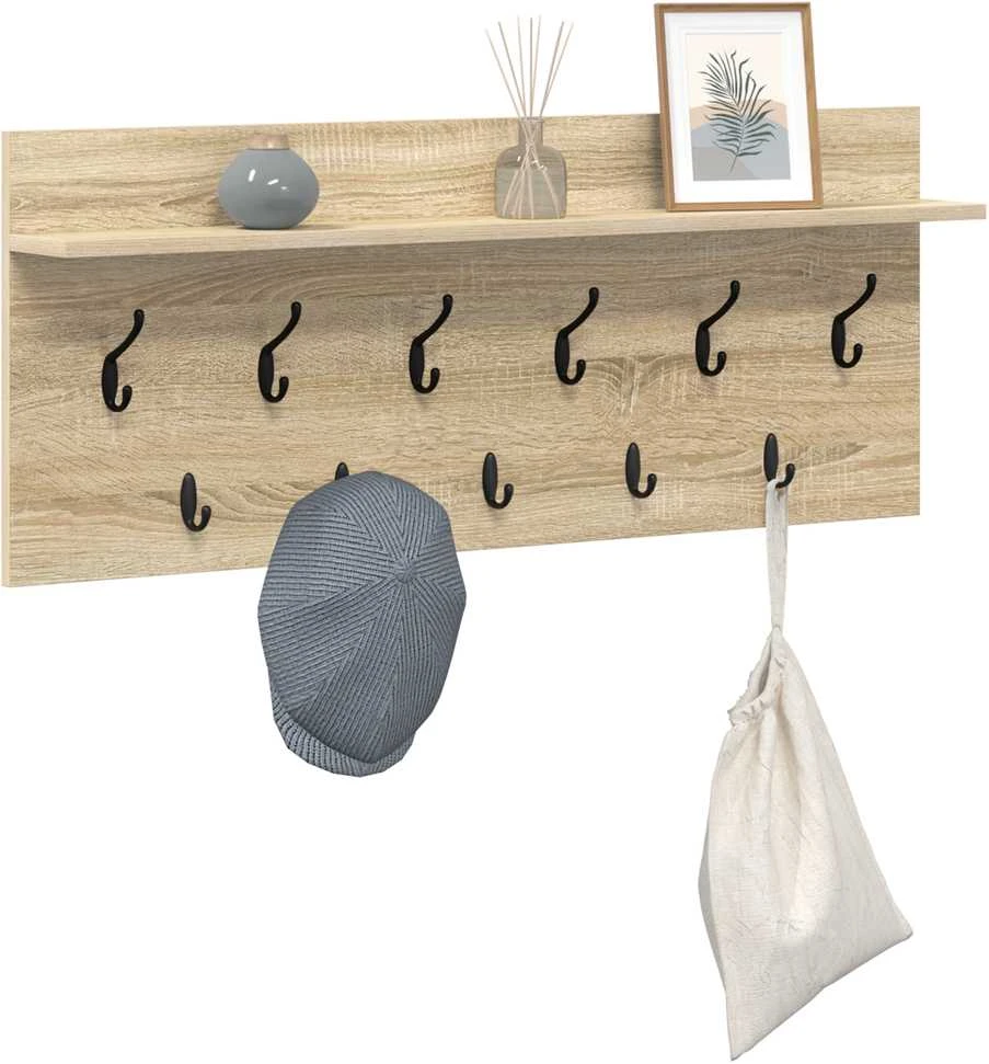 Prikabinamas paltas Sieninis Sonoma ąžuolas 100 x 40 x 12 cm