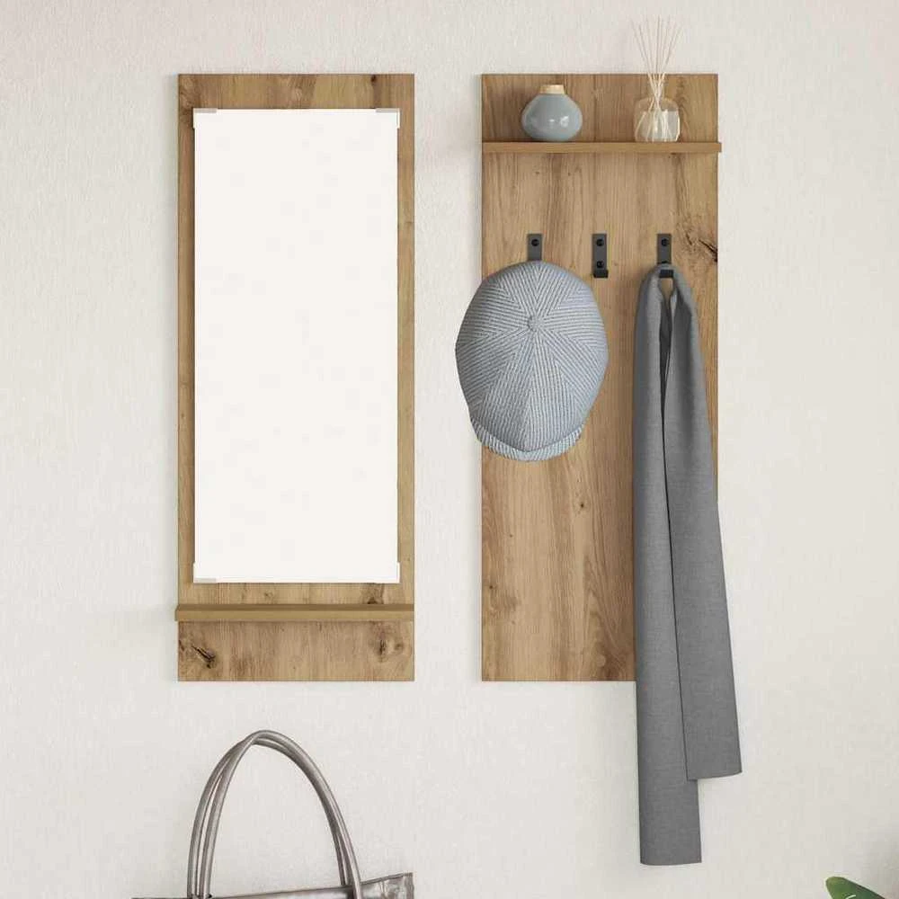 Prikabinamas paltas Sieninis Amatininkų ąžuolas 70 x 10 x 90 cm