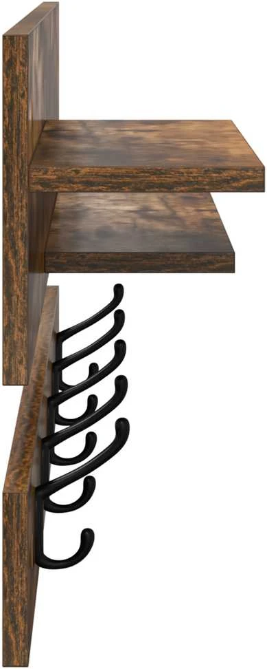 Prikabinamas paltas Sieninis Rūkyta ąžuolas 90 x 15 x 36 cm
