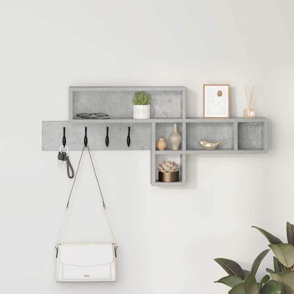 Prikabinamas paltas Sieninis Betono pilka 100 x 12 x 43,5 cm