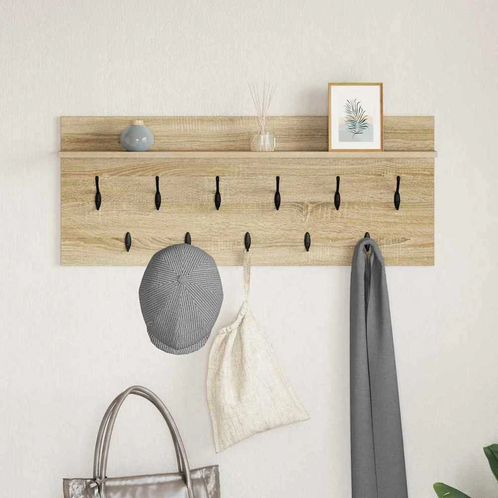 Prikabinamas paltas Sieninis Sonoma ąžuolas 100 x 40 x 12 cm