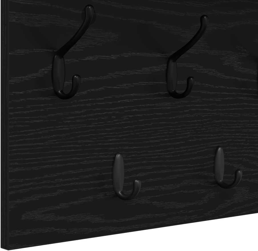 Prikabinamas paltas Sieninis Juodas ąžuolas 100 x 40 x 12 cm