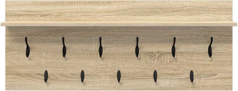 Prikabinamas paltas Sieninis Sonoma ąžuolas 100 x 40 x 12 cm