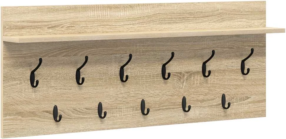 Prikabinamas paltas Sieninis Sonoma ąžuolas 100 x 40 x 12 cm