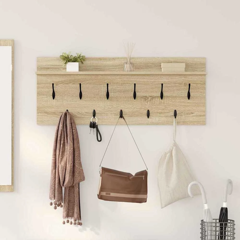 Prikabinamas paltas Sieninis Sonoma ąžuolas 100 x 40 x 12 cm