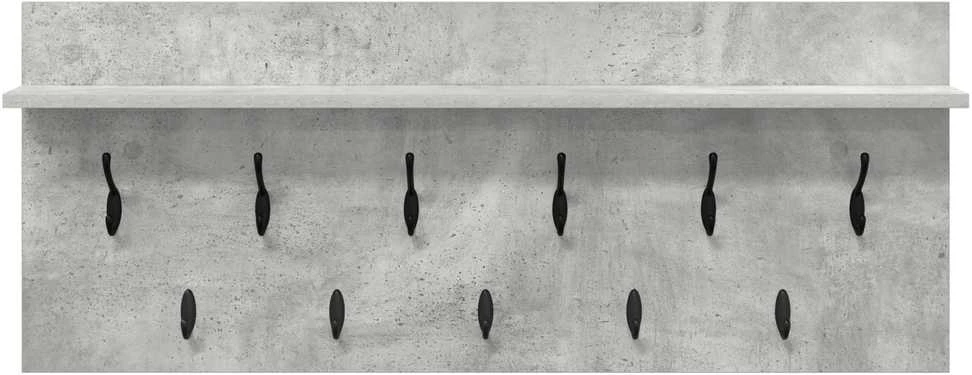 Prikabinamas paltas Sieninis Betono pilka 100 x 40 x 12 cm