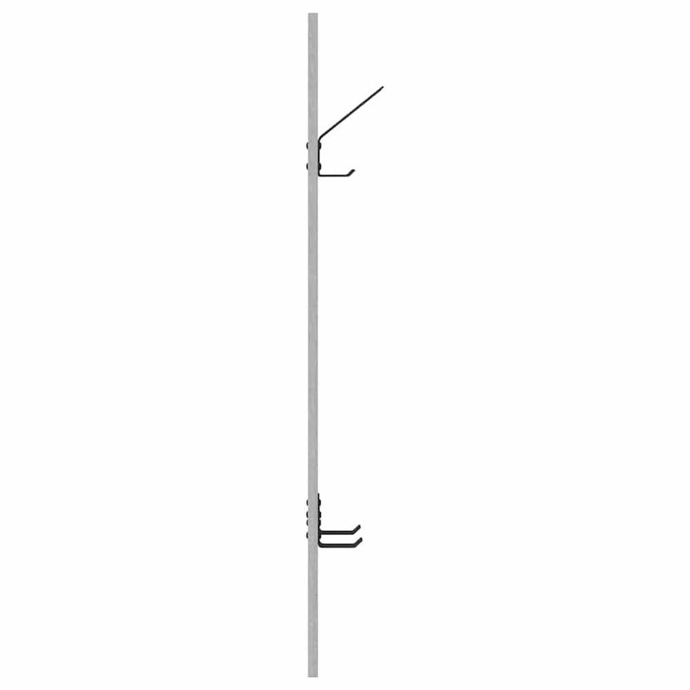 Prikabinamas paltas Sieninis Betono pilka 20 x 1,5 x 100 cm