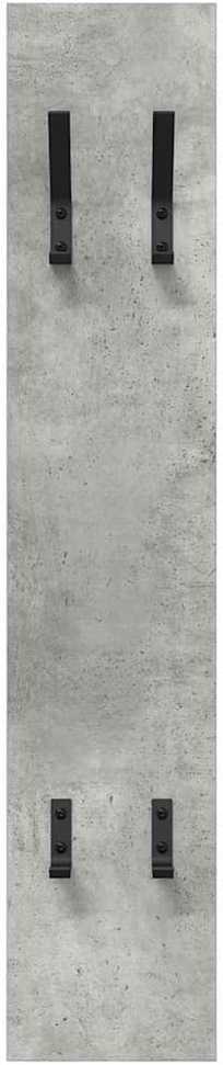 Prikabinamas paltas Sieninis Betono pilka 20 x 1,5 x 100 cm