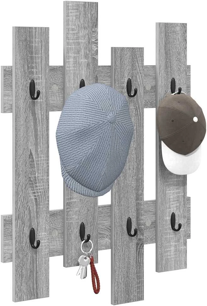Prikabinamas paltas Sieninis Pilkas Sonoma 60 x 3 x 82 cm