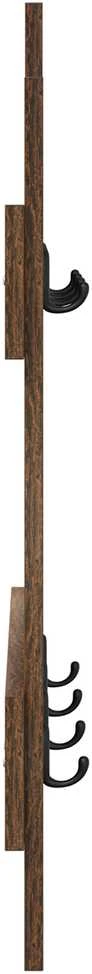 Prikabinamas paltas Sieninis Rūkyta ąžuolas 60 x 3 x 82 cm
